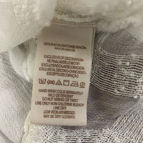 Free People white blouse oversized size S - Picture 5 of 5